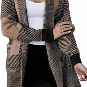 Women 2025 Open Front Long Sleeve