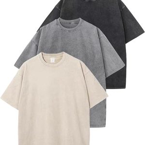 3 Pack Men Oversized T Shirts