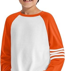 Boys Long Sleeve Raglan T-Shirts Casual